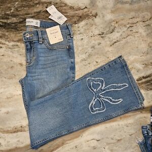 Bow, Boot Cut Jeans